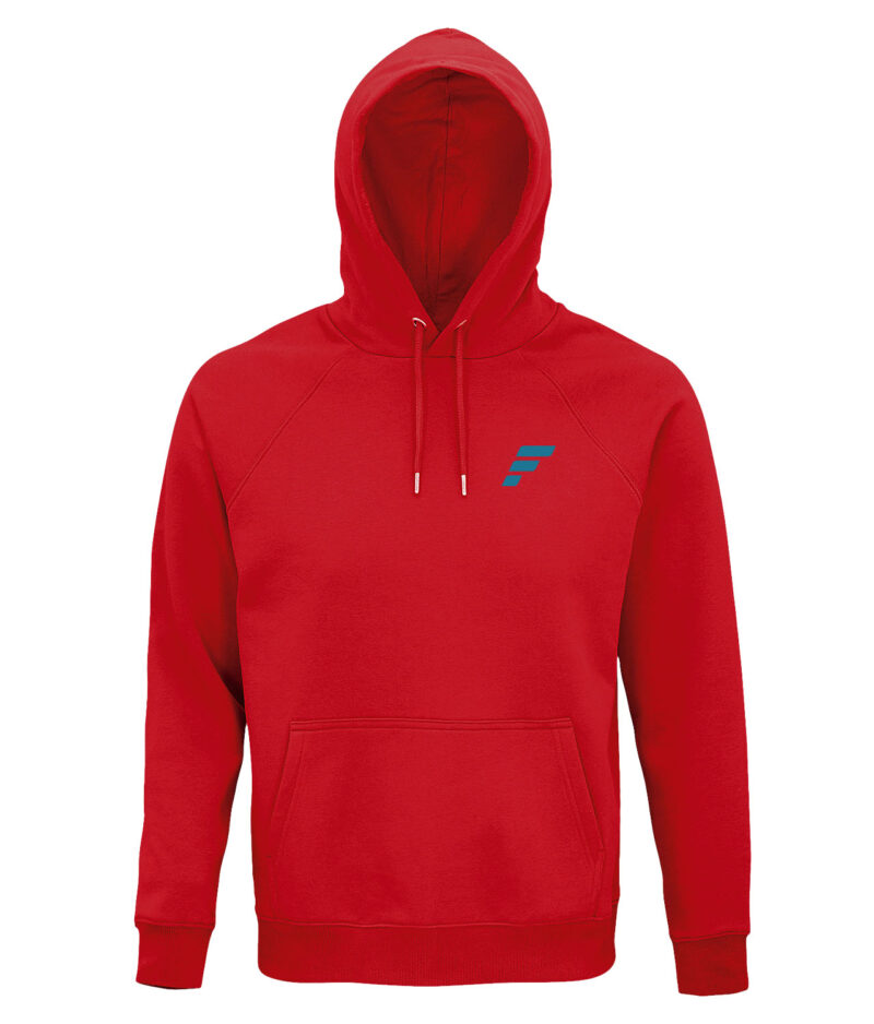 Hoodie basic eco red front